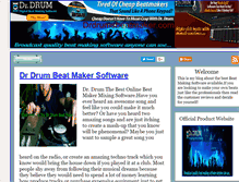 Tablet Screenshot of drdrumbeatmaker.webstarts.com