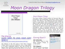 Tablet Screenshot of moondragontrilogy.webstarts.com