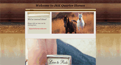 Desktop Screenshot of jkquarterhorses.webstarts.com