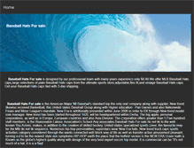 Tablet Screenshot of baseballhatsforsale.webstarts.com
