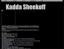 Tablet Screenshot of kaddasheekoff.webstarts.com