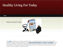 Tablet Screenshot of healthyforlife.webstarts.com