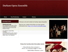 Tablet Screenshot of durhamoperaensemble.webstarts.com