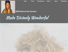 Tablet Screenshot of mdwnaturalhair.webstarts.com
