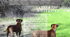 Desktop Screenshot of karamojoridgebacks.webstarts.com