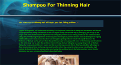 Desktop Screenshot of getshampooforthinninghair.webstarts.com