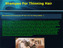 Tablet Screenshot of getshampooforthinninghair.webstarts.com