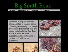 Tablet Screenshot of bigsouthboas.webstarts.com