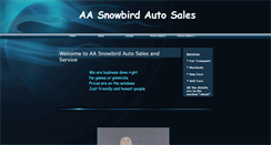 Desktop Screenshot of aasnowbirdautosalesandservice.webstarts.com
