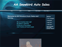 Tablet Screenshot of aasnowbirdautosalesandservice.webstarts.com
