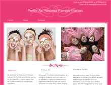 Tablet Screenshot of prettypampering.webstarts.com