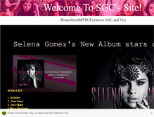 Tablet Screenshot of iluvselenagomez.webstarts.com