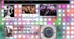 Desktop Screenshot of discomaniadj.webstarts.com