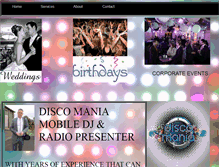 Tablet Screenshot of discomaniadj.webstarts.com