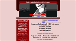 Desktop Screenshot of coloradobadmintonclub.webstarts.com