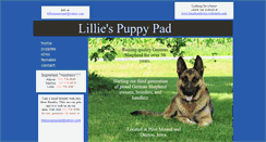 Desktop Screenshot of lilliespuppypad.webstarts.com
