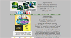 Desktop Screenshot of legendacres.webstarts.com