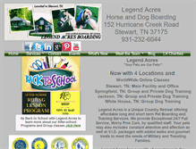 Tablet Screenshot of legendacres.webstarts.com
