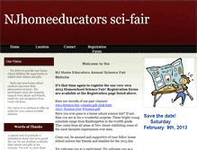 Tablet Screenshot of njhomesci-fair.webstarts.com