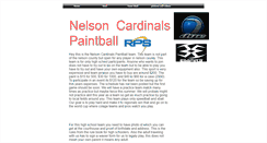 Desktop Screenshot of nelsoncardinalspaintball.webstarts.com