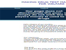 Tablet Screenshot of drugtestforwelfare.webstarts.com