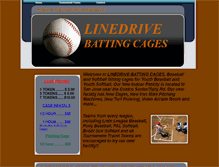 Tablet Screenshot of linedrivebattingcages.webstarts.com