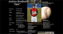 Desktop Screenshot of andrewopiebrodbeck.webstarts.com