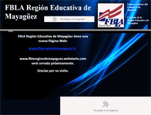 Tablet Screenshot of fblaregiondemayaguez.webstarts.com