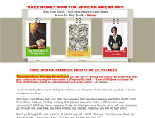 Tablet Screenshot of freemoneynowforafricanamericans.webstarts.com