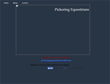 Tablet Screenshot of pickeringequestrians.webstarts.com