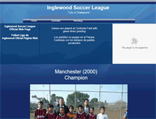 Tablet Screenshot of inglewoodsoccerleague.webstarts.com