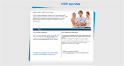 Desktop Screenshot of hyipmonitor.webstarts.com