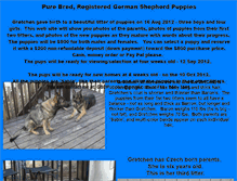 Tablet Screenshot of monumentgermanshepherds.webstarts.com