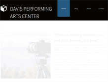 Tablet Screenshot of davisperformingarts.webstarts.com