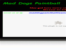 Tablet Screenshot of maddogspaintball.webstarts.com