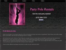 Tablet Screenshot of partypolerentals.webstarts.com