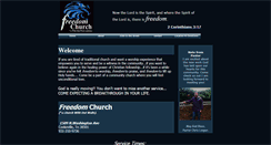 Desktop Screenshot of freedomchurchwow.webstarts.com