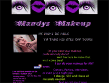Tablet Screenshot of mandysmakeup.webstarts.com