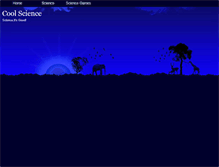 Tablet Screenshot of coolscience.webstarts.com