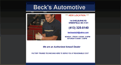 Desktop Screenshot of becksautomotive.webstarts.com