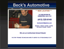 Tablet Screenshot of becksautomotive.webstarts.com