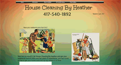 Desktop Screenshot of housecleaningbyheather.webstarts.com