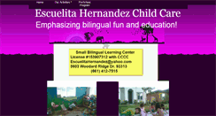 Desktop Screenshot of escuelitahernandezchildcare.webstarts.com