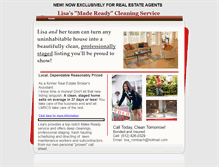 Tablet Screenshot of lisasmadereadycleaningservice.webstarts.com