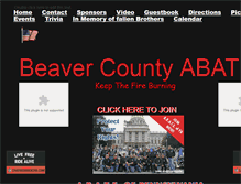 Tablet Screenshot of beavercountyabate.webstarts.com