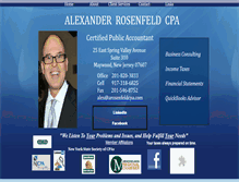 Tablet Screenshot of alexrosenfeldcpa.webstarts.com