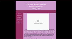 Desktop Screenshot of andersonlagroonwedding.webstarts.com