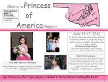 Tablet Screenshot of oklahomaprincessofamerica.webstarts.com