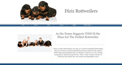 Desktop Screenshot of dizizrottweilers.webstarts.com