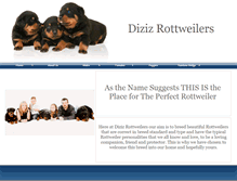 Tablet Screenshot of dizizrottweilers.webstarts.com